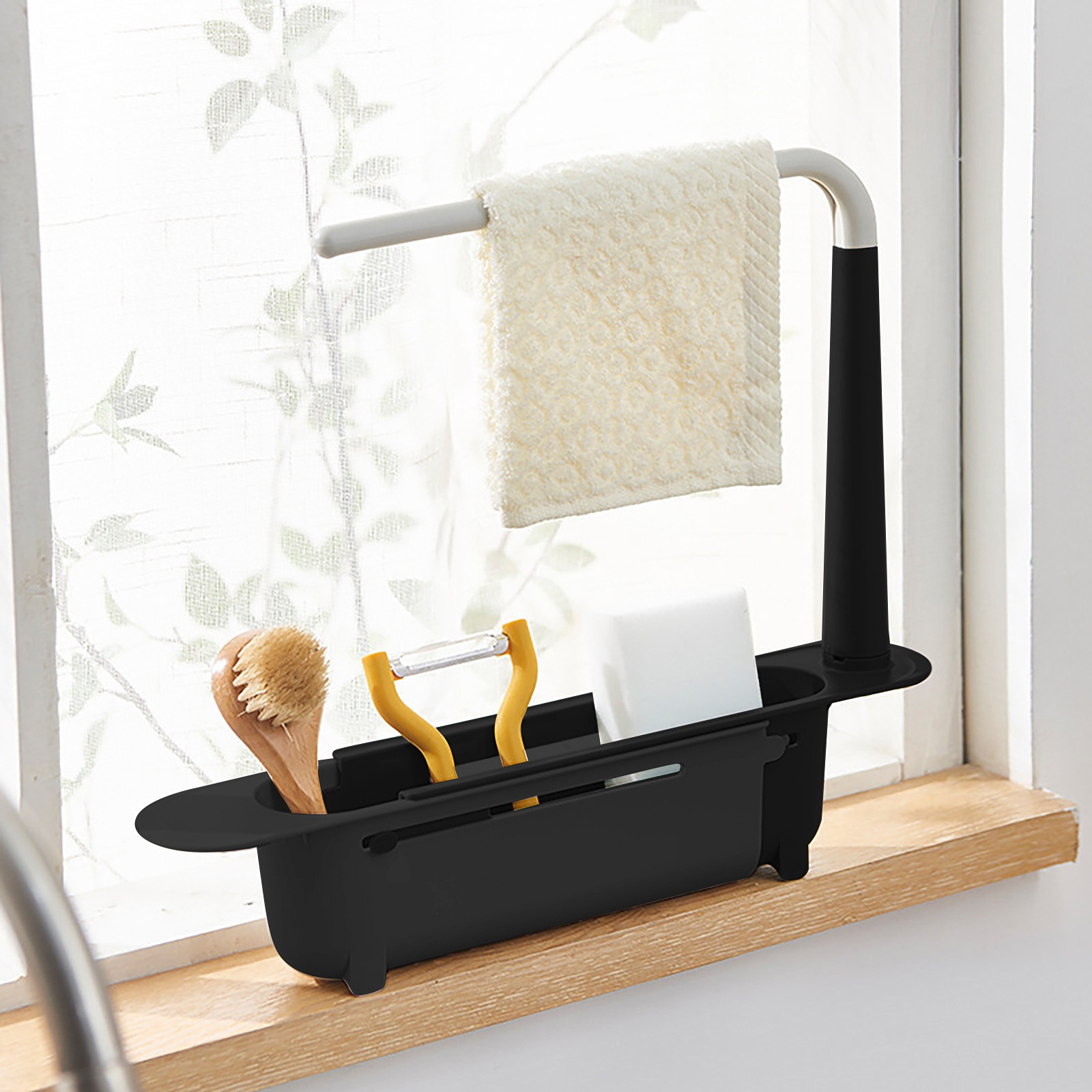 Tech Accessories Organizer - تجفيف بالوعة Elescopic ، منظم المطبخ