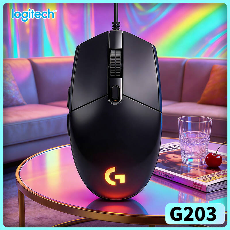 Logitech Mouse G203 - ماوس الألعاب لوجيتك G203 LIGHTSYNC بدقة