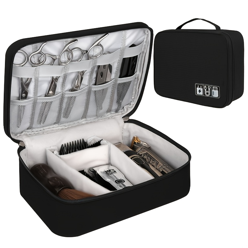 Tech Accessories Organizer - حقيبة تخزين أدوات الحلاقة الاحترافية مع