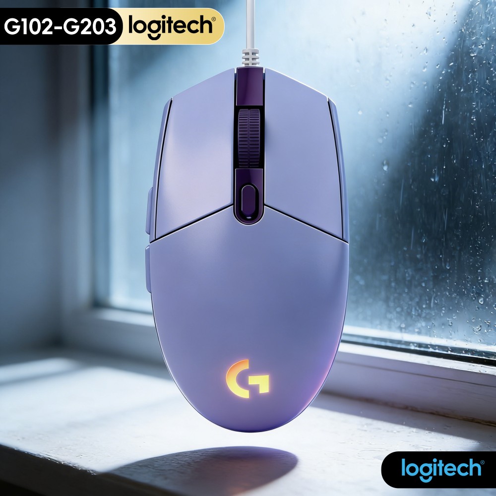 Logitech Mouse G203 - ماوس الألعاب G102 Logitech G203 RGB،
