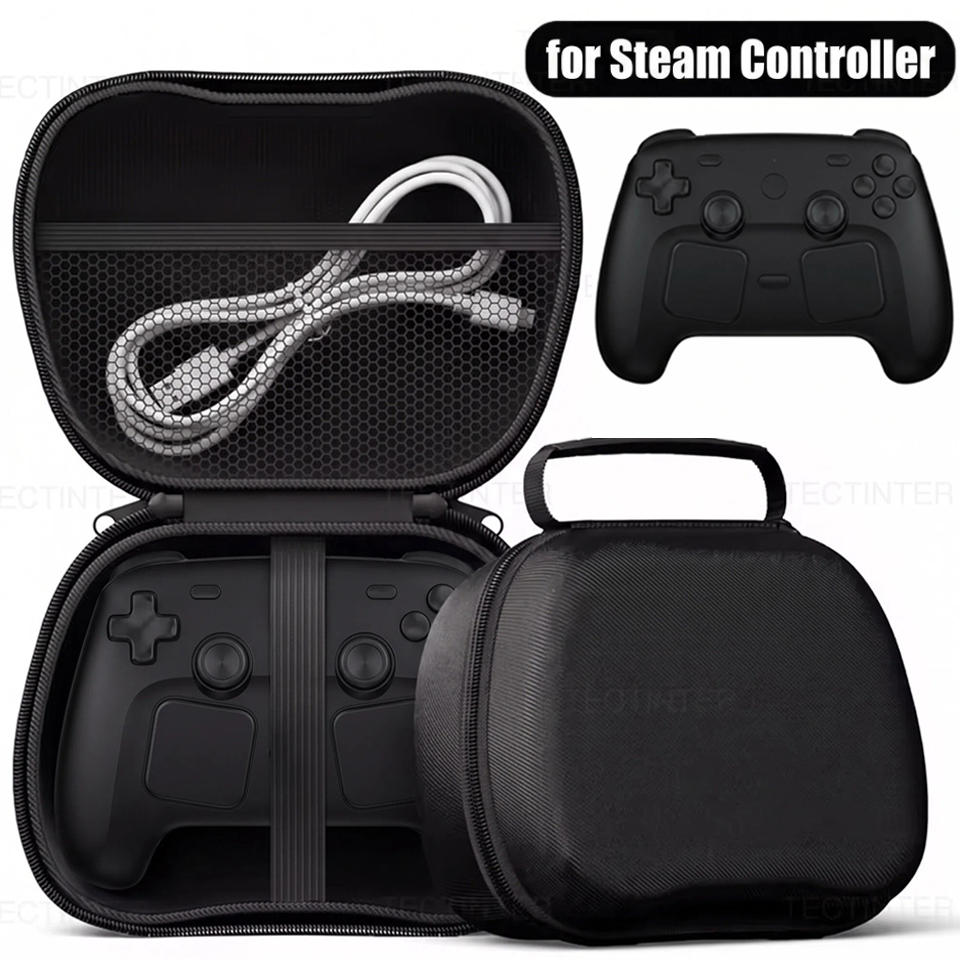 Tech Accessories Case - حقيبة حمل واقية لوحدة تحكم Steam/PS5