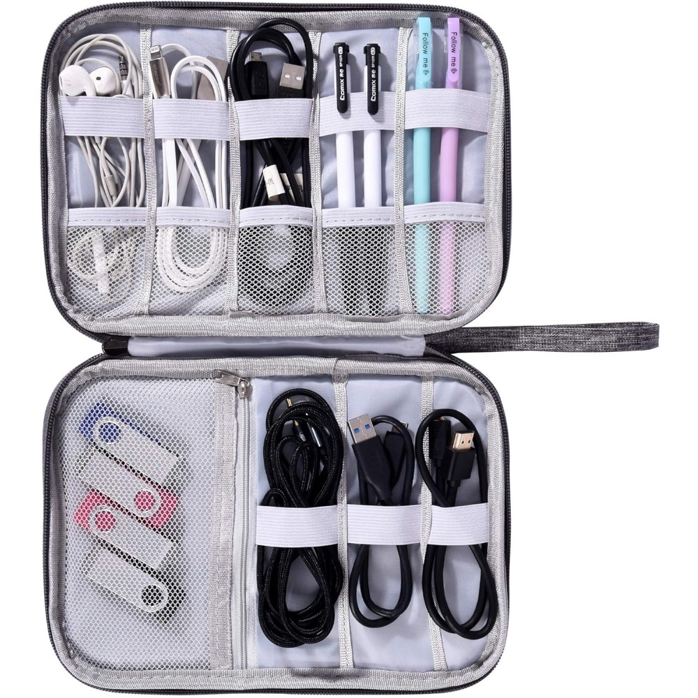 Tech Accessories Case - حقيبة منظم إلكترونيات مقاومة للماء، حقيبة