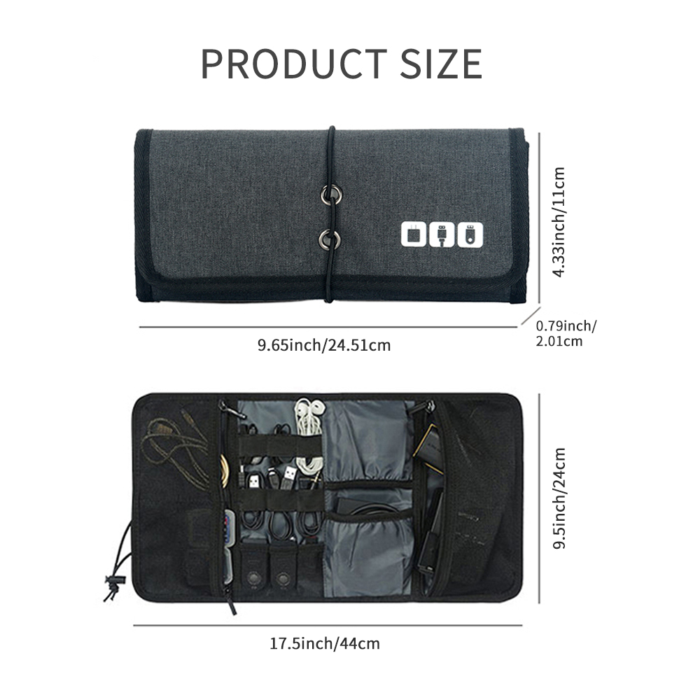 Tech Accessories Organizer Pouch - حقيبة تنظيم الكابلات المنزلية | حقيبة