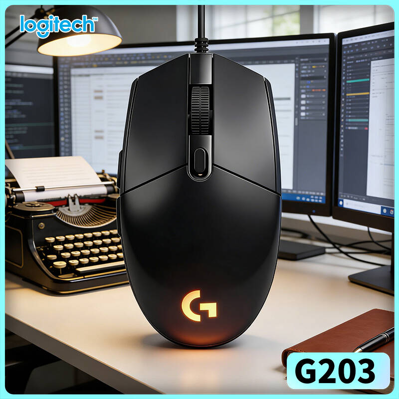 Logitech Mouse G203 - ماوس الألعاب لوجيتك G203 LIGHTSYNC بمستشعر