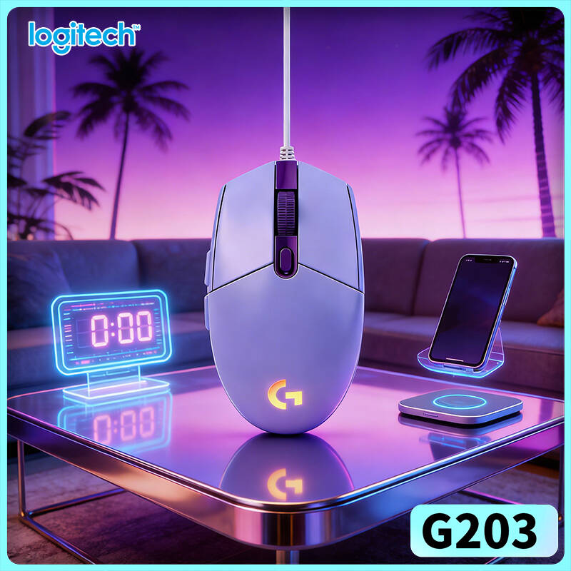 Logitech Mouse G203 - ماوس الألعاب السلكي لوجيتك G203 بروديجي،