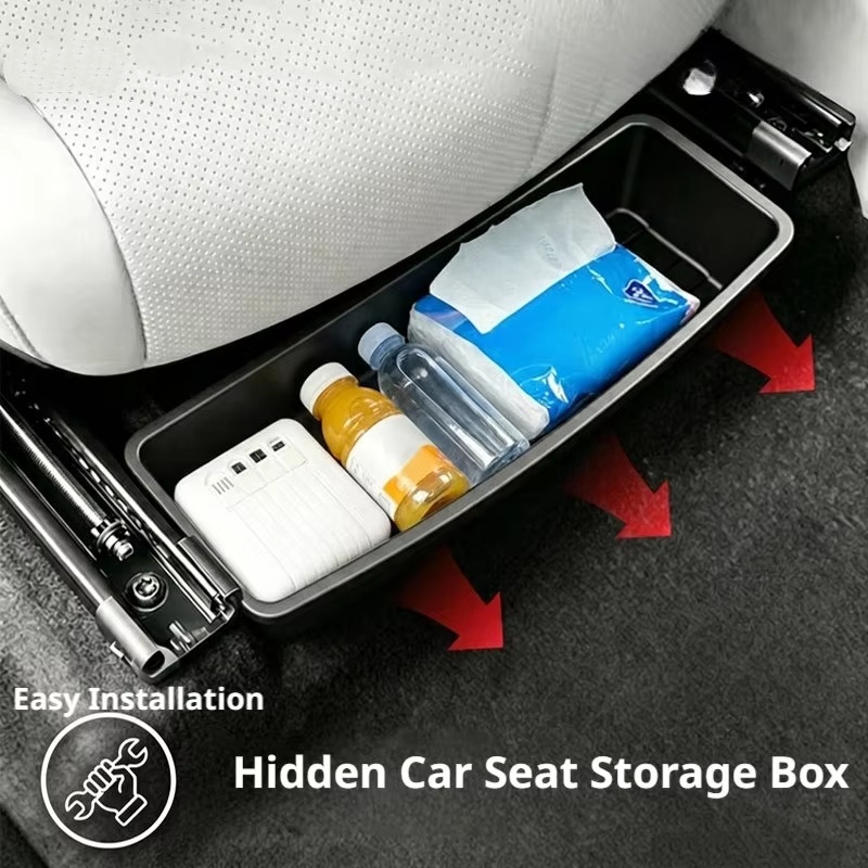 Tech Accessories For Car - صندوق تخزين تحت المقعد، منظم عام