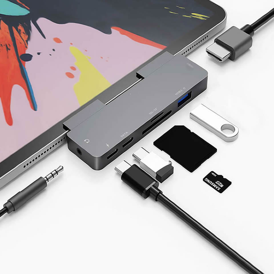 Usb Hub 7 Port - OUTMIX USB C Hub إلى 4K