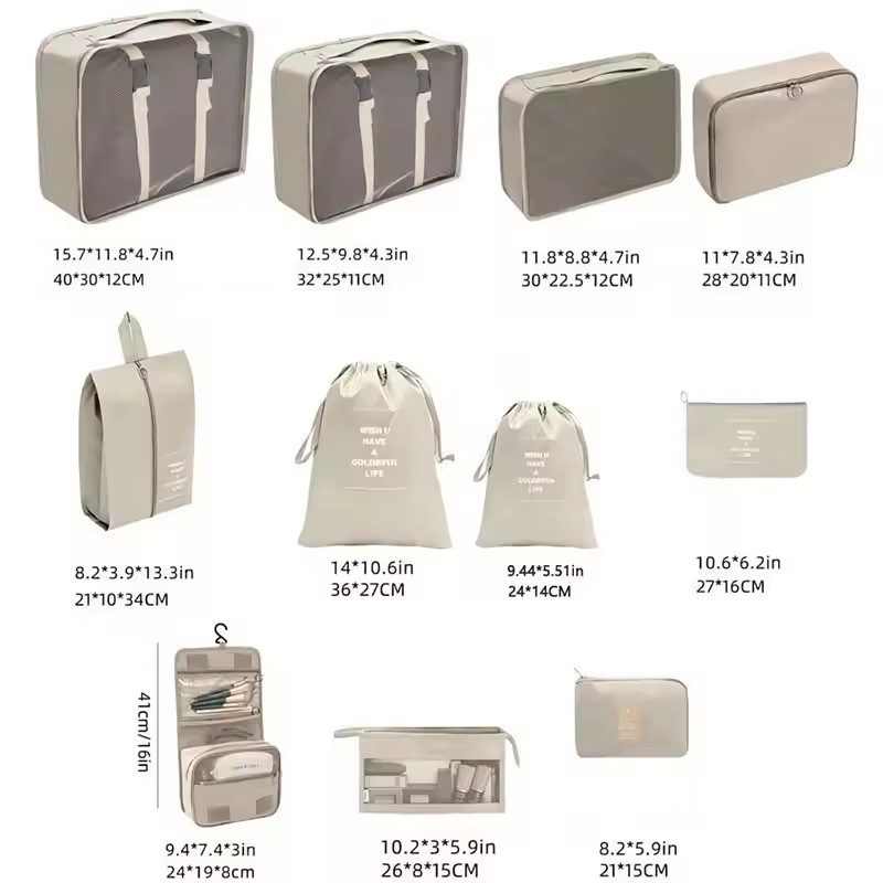 مجموعة حقائب تخزين للسفر 7/8/9 - مراجعة Tech Accessories Travel Bag وسعره