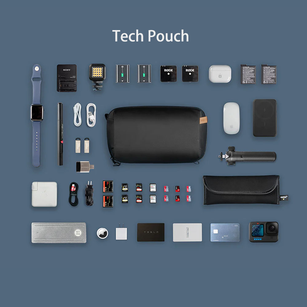 حقيبة إكسسوارات PGYTECH مقاومة - مراجعة Tech Accessories Organizer Pouch وسعره