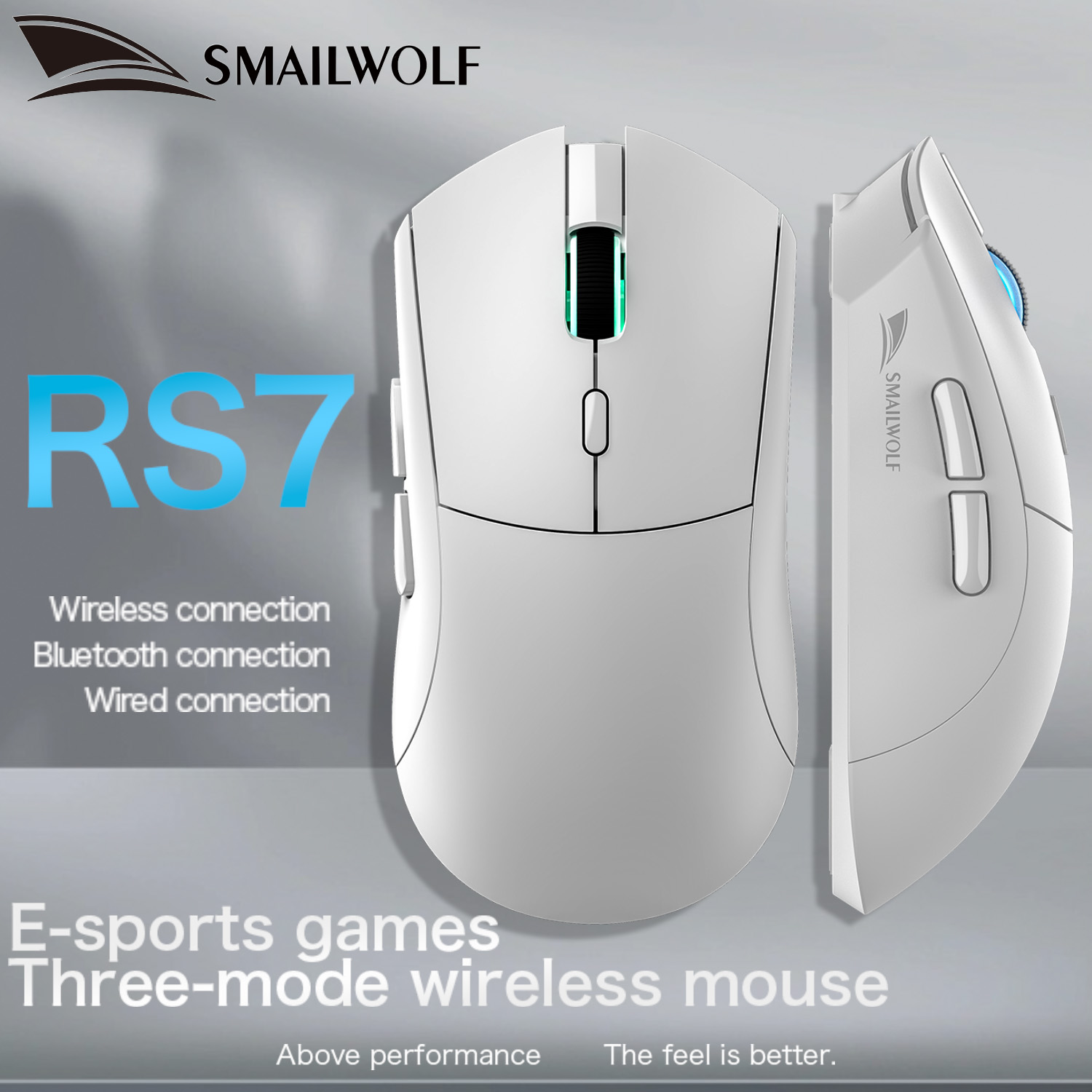 SMAILWOLF RS7 ماوس ألعاب لاسلك - مراجعة Logitech Mouse G203 وسعره