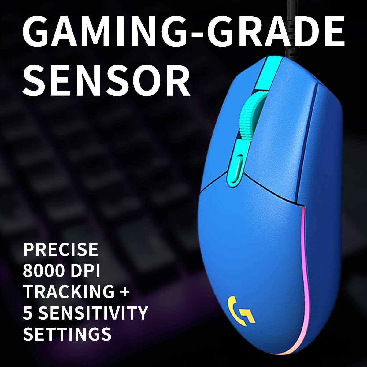 ماوس ألعاب لوجيتك G203 سلكي بإ - مراجعة Logitech Mouse G203 وسعره
