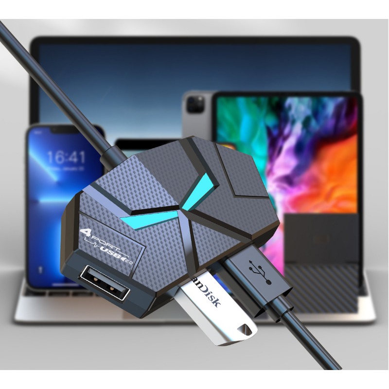 0.6 سنتيمتر/1.2 متر HUB 7-port - مراجعة Usb Hub 7 Port وسعره