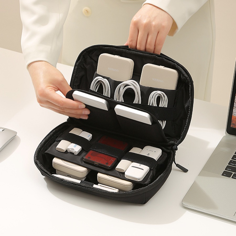 منظم أسلاك محمول للسفر، حافظة  - مراجعة Tech Accessories Organizer Pouch وسعره