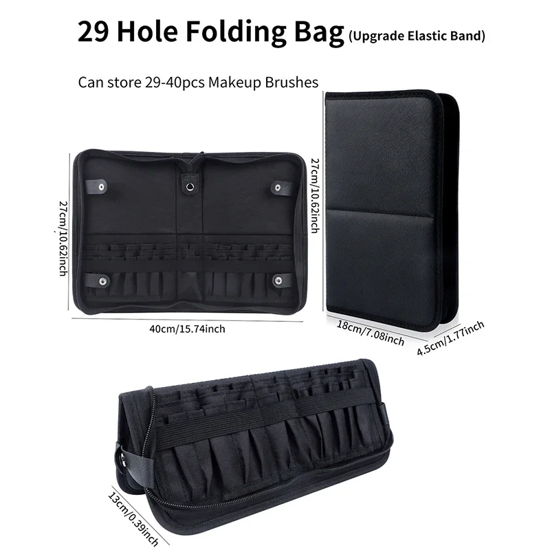 29/23 ثقوب طوي فرشاة للمكياج ح - مراجعة Tech Accessories Travel Bag وسعره