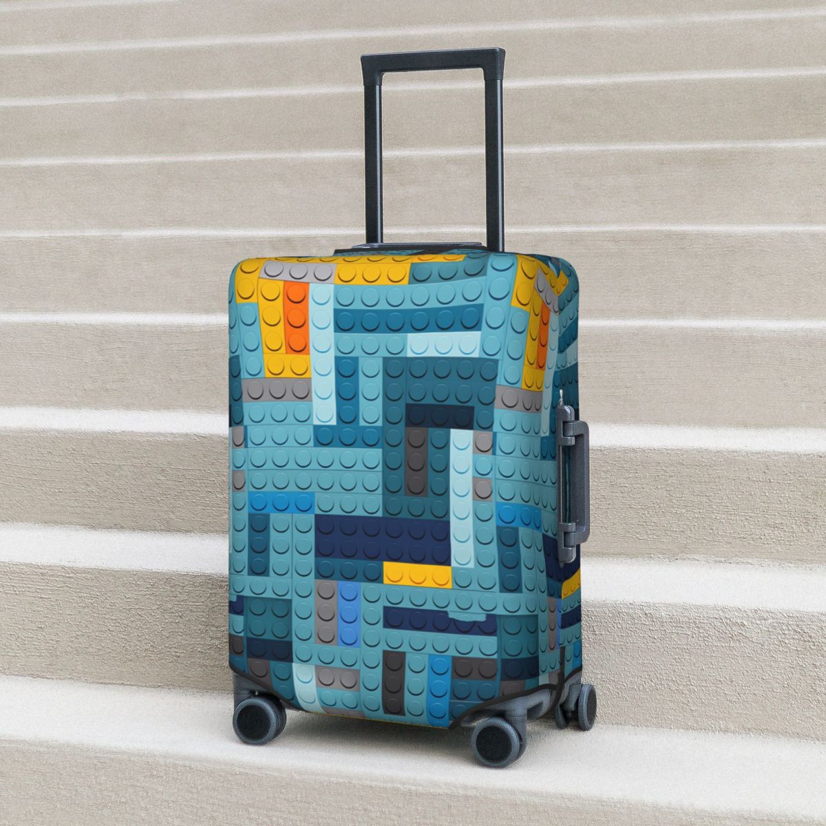 غطاء حقيبة سفر بتصميم مكعبات ب - مراجعة Tech Accessories Case وسعره